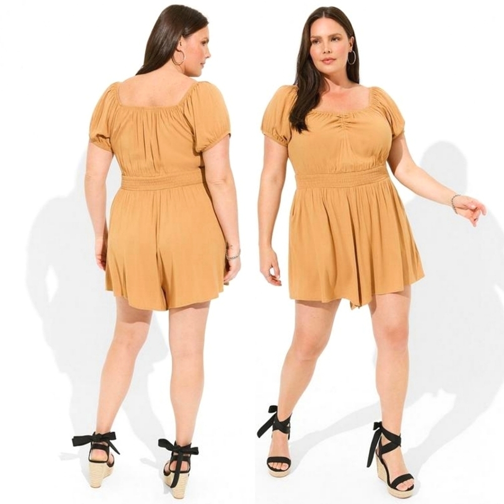 Torrid Mustard Jumpsuit NWT